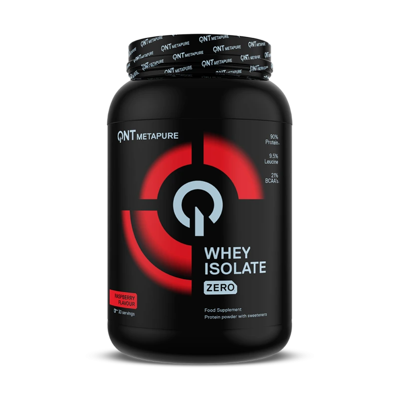 QNT Metapure aviečių skonio baltymų izoliatas sportui, 908g pakuotė