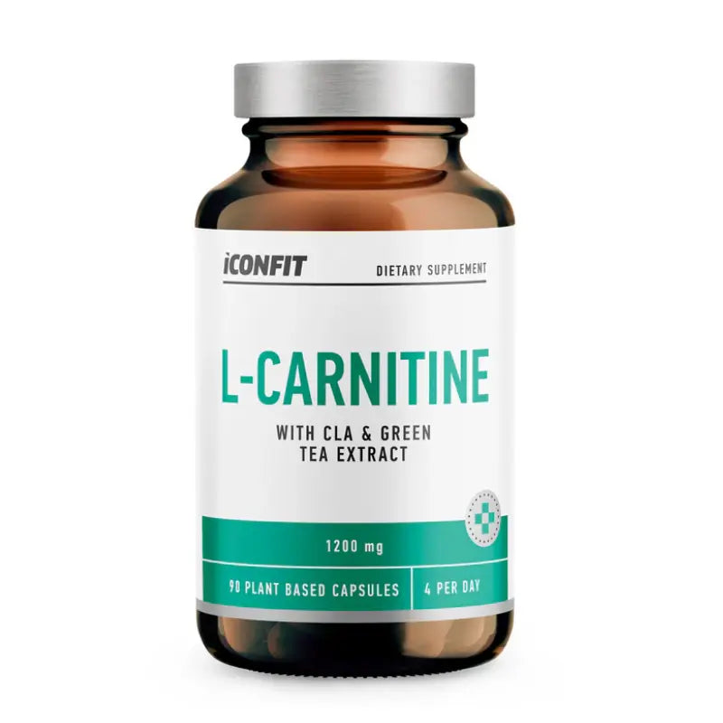 ICONFIT L-CARNITINE su CLA ir žaliosios arbatos ekstraktu 90 kaps.