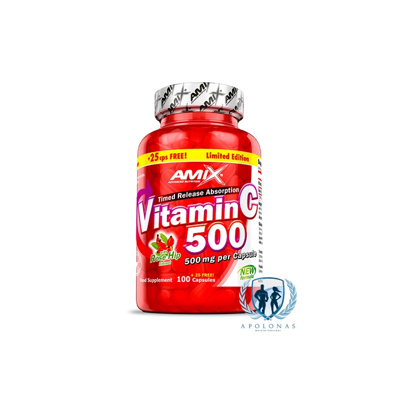 Amix Vitamin C 500mg 120kaps.