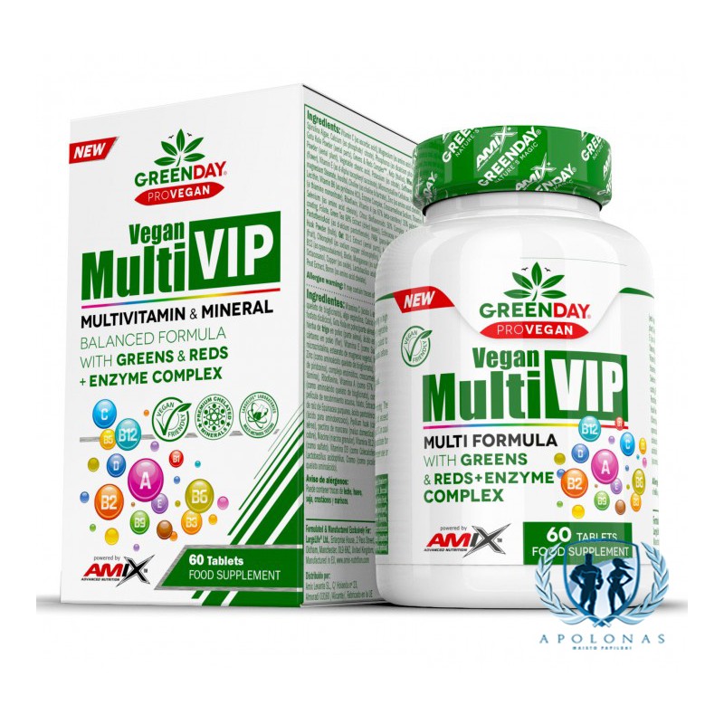 Amix Universalus Vitaminų Kompleksas Multi VIP 60tab