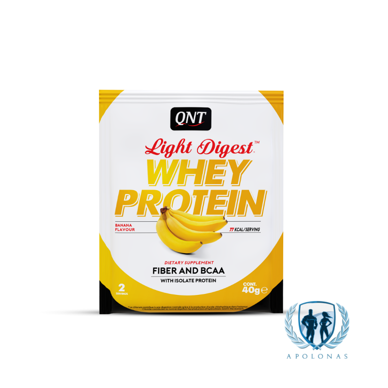 Qnt Light Digest Whey Protein 12 Vnt Po 40g Skirtingų Skonių Rinkinys Gera Kaina Apolono