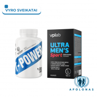 Swedish Supplements T-Power 200kaps. + VPLab Ultra Men`s Sport 90kapl. rinkinys