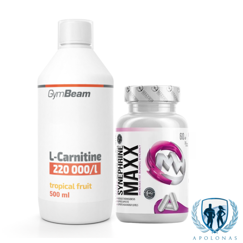 GymBeam L-Carnitine 220 000 500ml + MaxxWin Synephrine Maxx 60tab