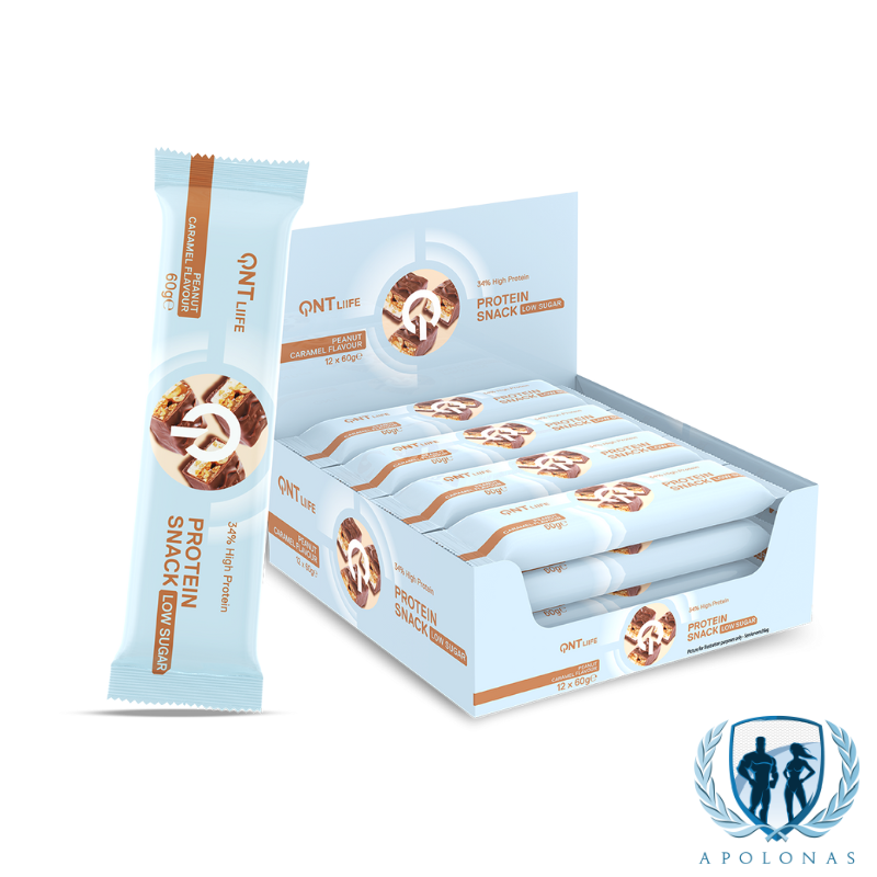 QNT Peanut Time 60g x12vnt dėžutė QNT Peanut Time 60g x12vnt dėžutė