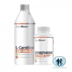 GymBeam L-Carnitine 220 000 500ml + GymBeam Synephrine 90tab