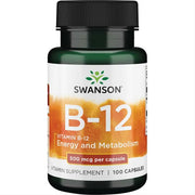 Swanson Vitamin B12 500mcg 100 kaps