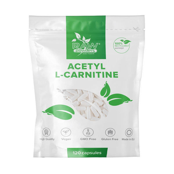 Raw Powders Acetyl L-Carnitine 120kaps