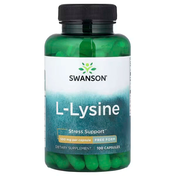 Swanson L-lizinas 500mg 100kaps.