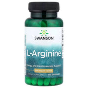 Swanson L-Argininas 500mg 100kaps.