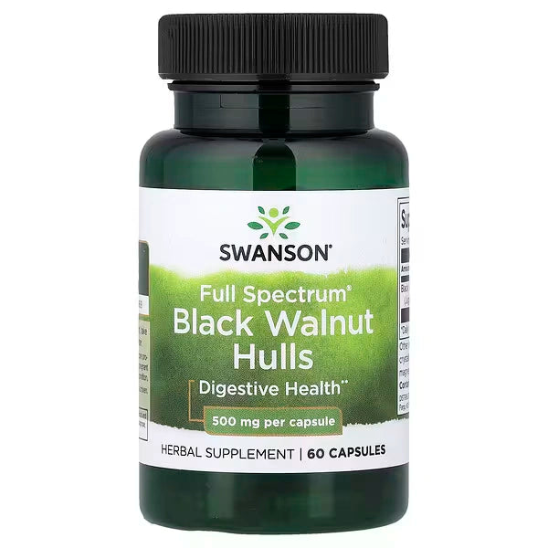 Swanson Black Walnut (Juodasis riešutmedis) 500mg 60kaps.