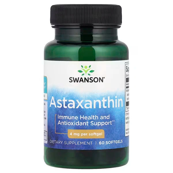 Swanson Astaksantinas (Natūralus) 4mg 60kaps.