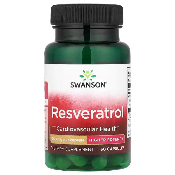 Swanson Resveratrolis 250mg 30kaps.