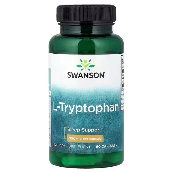 Swanson L-Triptofanas 500mg 60kaps.