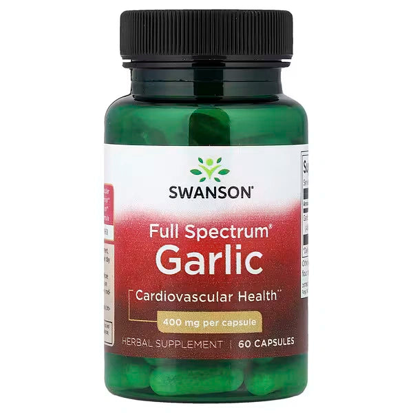 Swanson Česnakas 400mg 60kaps.