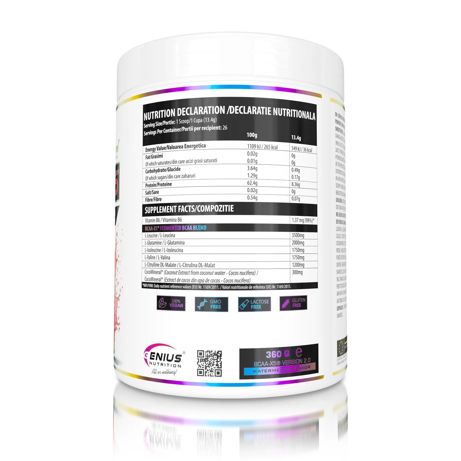 Genius Nutrition BCAA X5 360g
