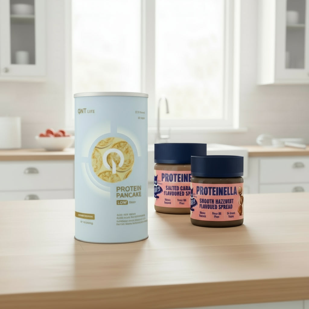 Sveikiems-pusryciams-baltyminiai-blynai-QNT-su-Healthyco-Proteinella-uzepais-be-cukraus
