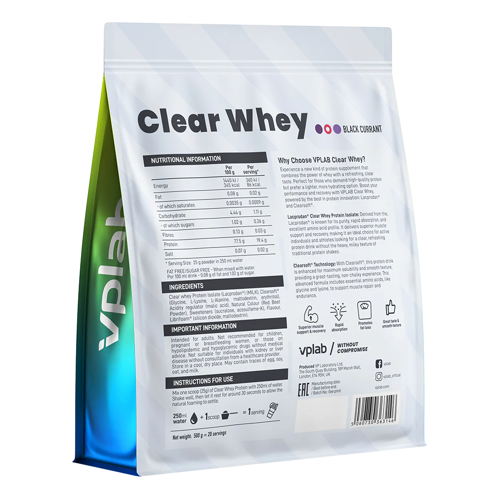 vplab-Clear-Whey-skaidrus-baltymai-juoduju-serbentu-skonio-sudetis
