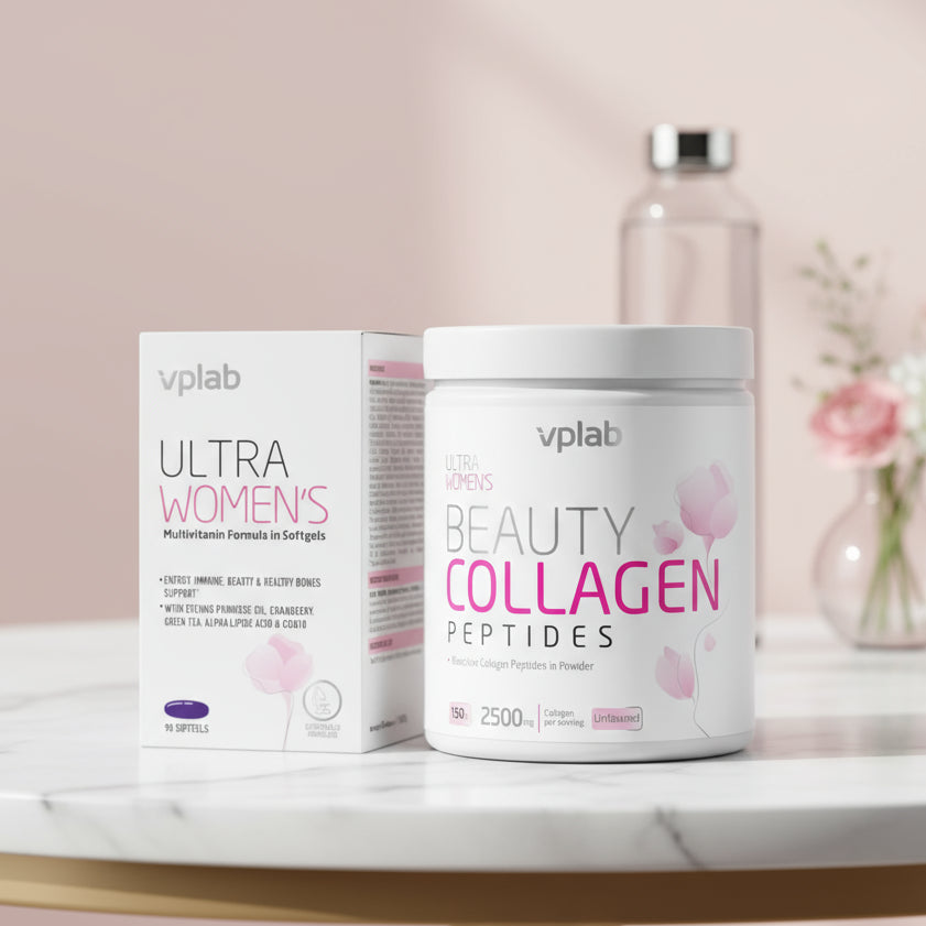 VpLab Ultra Women's Multivitamin Formula 90 kaps. + VPLab Nutrition Beauty Collagen Peptides 150g