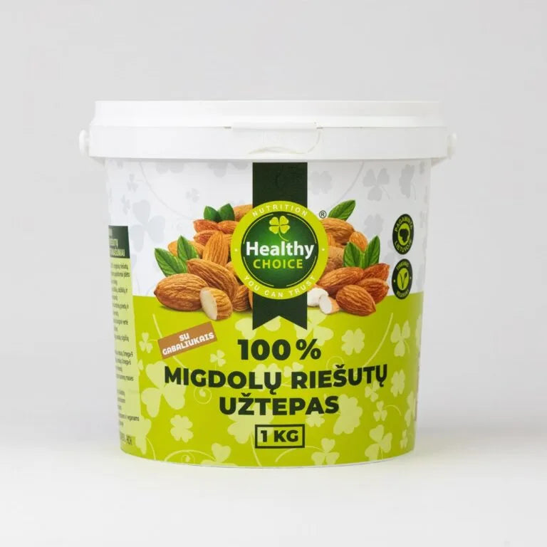 Healthy Choice migdolų riešutų užtepas 1kg