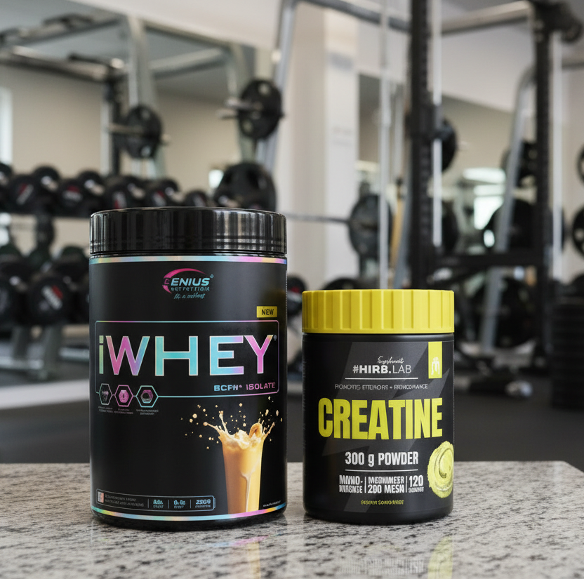 Genius-nutrition-proteino-ir-gryno-kreatino-monohidrato-rinkinys