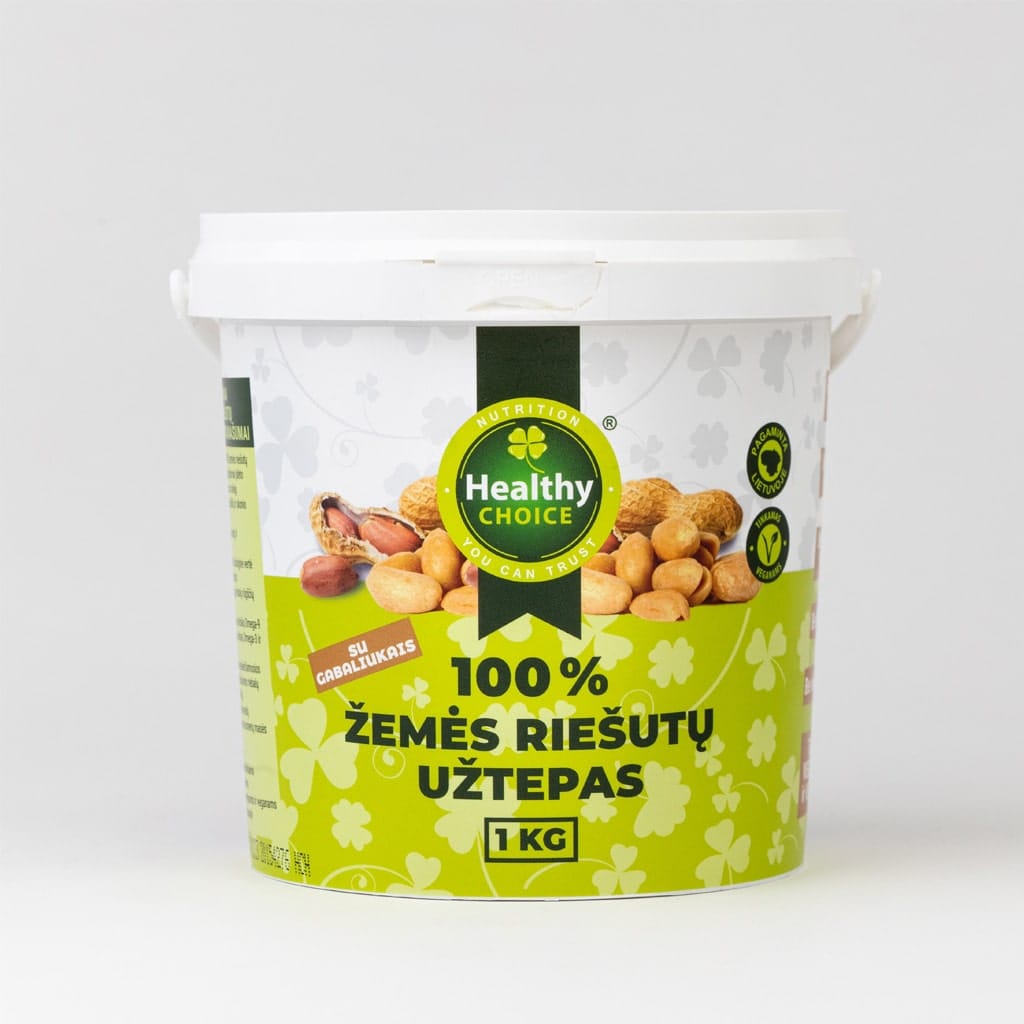 Healthy Choice žemės riešutų užtepas 1kg