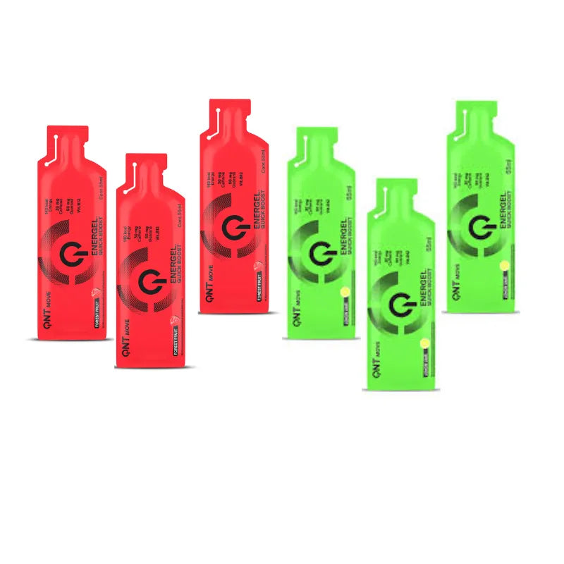 QNT Energel 55ml - energetinių geliukų 6 vnt. rinkinys