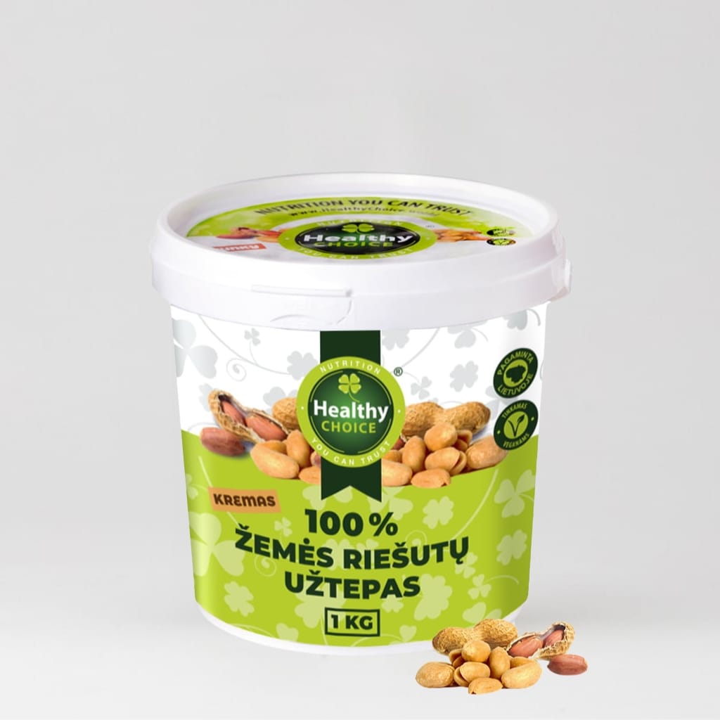Healthy Choice žemės riešutų užtepas 1kg