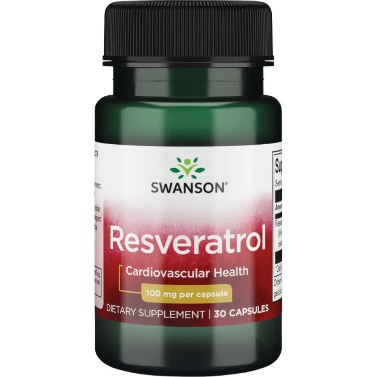 Swanson Resveratrolis 100mg 30 kaps.