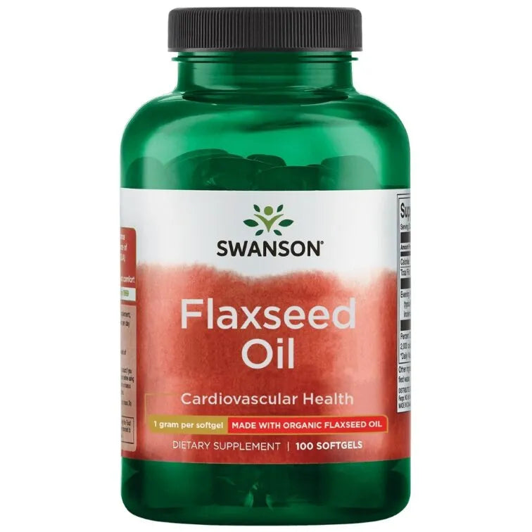 Swanson Linų sėmenų aliejus 1000 mg 100 kaps.