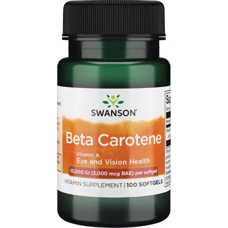 Swanson Beta Karotenas (Vitaminas A) 30mg 10000 TV 100kaps.