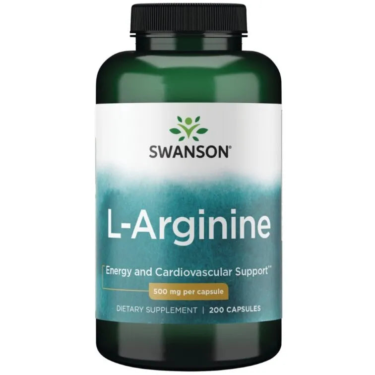 Swanson L-Argininas 500mg 200 kaps.
