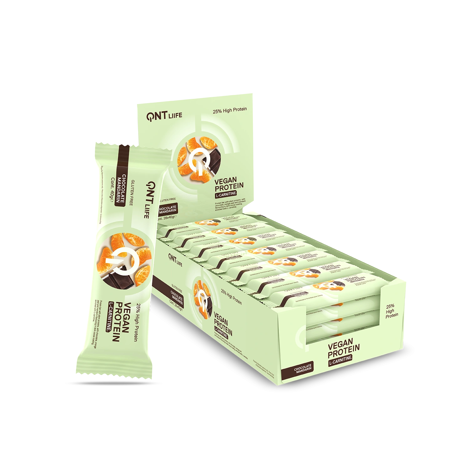 QNT Vegan 25% Protein Bar 40g