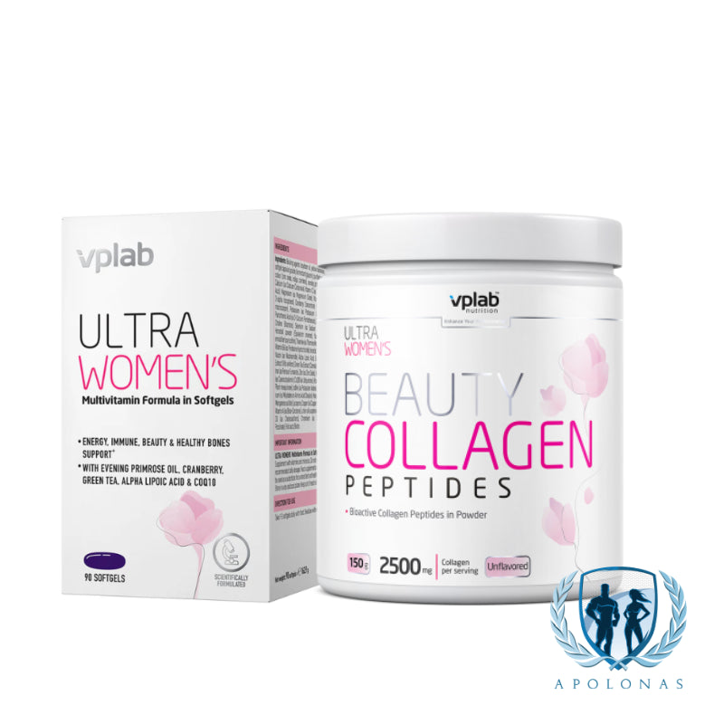 VpLab Ultra Women's Multivitamin Formula 90 kaps. + VPLab Nutrition Beauty Collagen Peptides 150g
