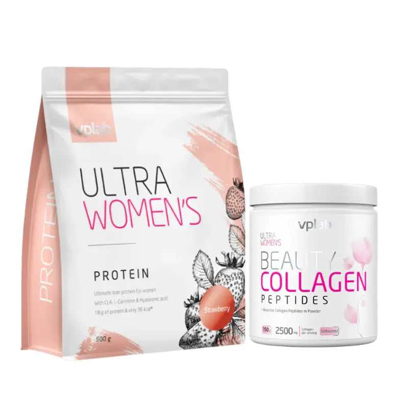 VPLAB Ultra Women's Protein 500g + VPLab Nutrition Beauty Collagen Peptides 150g
