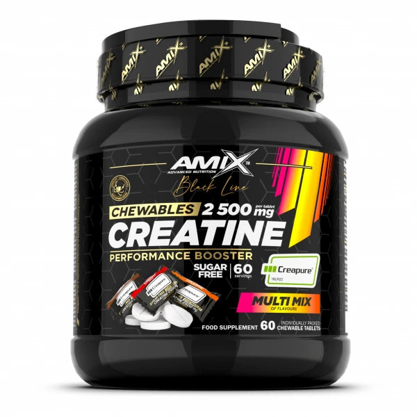 Black Line Creatine Creapure 2500 mg kramtomos tabletės 60tab