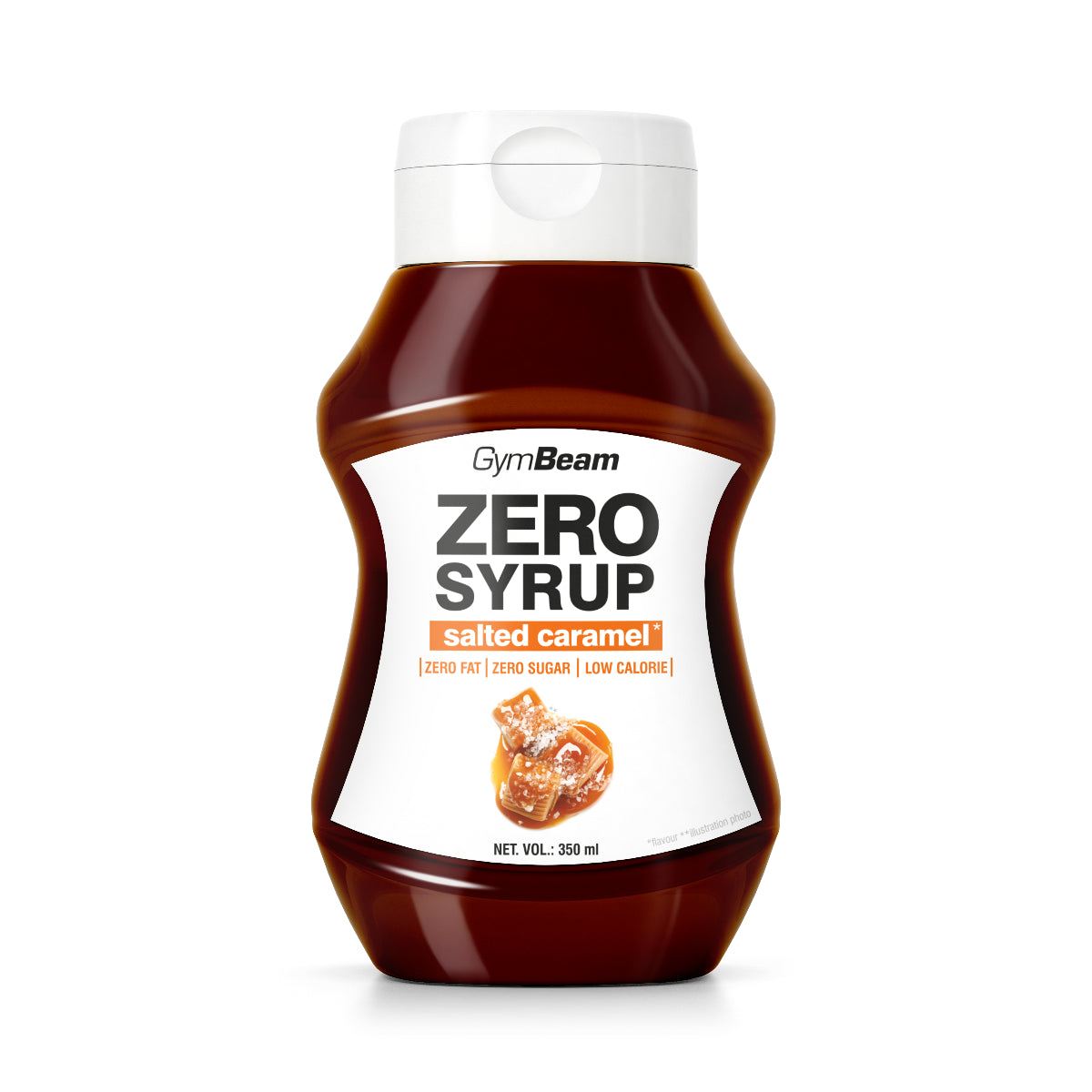GymBeam sūdytos karamelės sirupas 350 ml