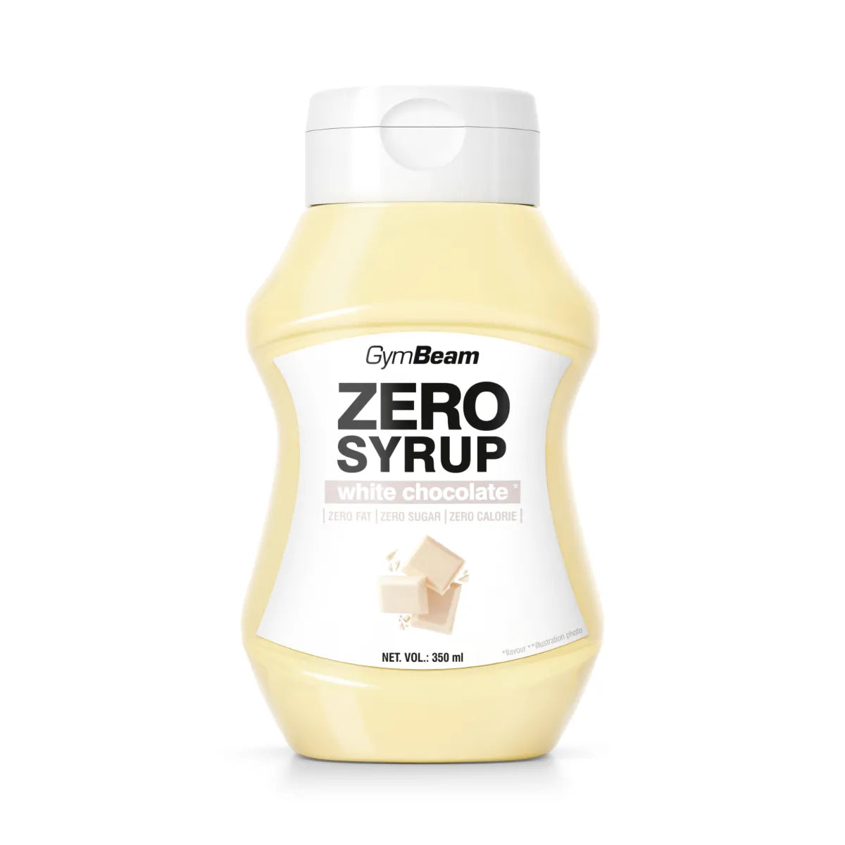 GymBeam Balto Šokolado Skonio Sirupas 350ml